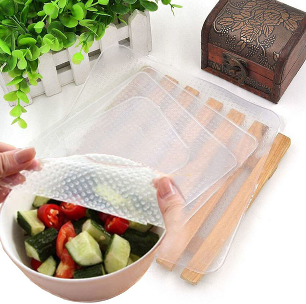 Picture of Reusable Slicone Food Cling Wrap 4's