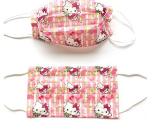 Picture of Disposable Face Mask Adult Stripe Hello Kitty 10's