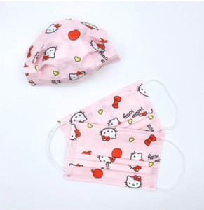 Picture of Disposable Face Mask Adult Orange Hello Kitty 10's