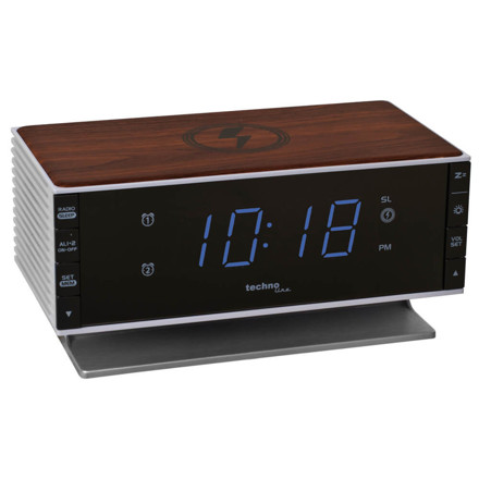 Picture of TechnoLine Radio Alarm Clock With Qi Loading Area