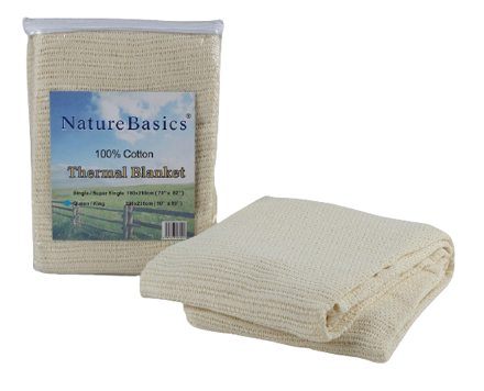 Picture of Nature Basics 100% Cotton Thermal Blanket - Queen