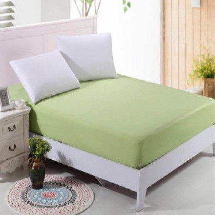 Picture of Aussino Plain Dye Fitted Sheet Set Jade