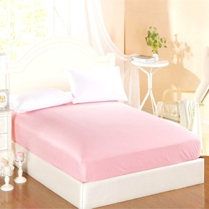 Picture of Aussino Plain Dye Fitted Sheet Set Pink
