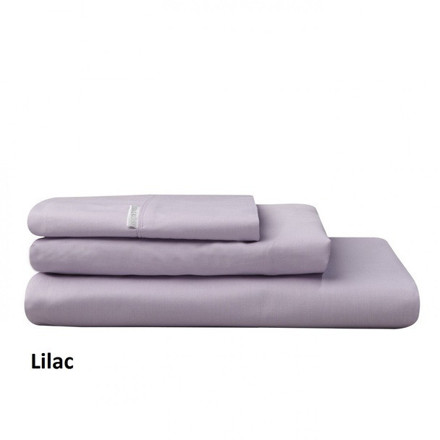 Picture of Logan & Mason 250TC Percale Lilac Fitted Sheet