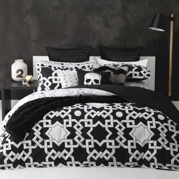 Picture of Logan & Mason Network Black Quilt Cover Set