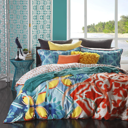 Picture of Logan & Mason Piper Jade Quilt Cover Set