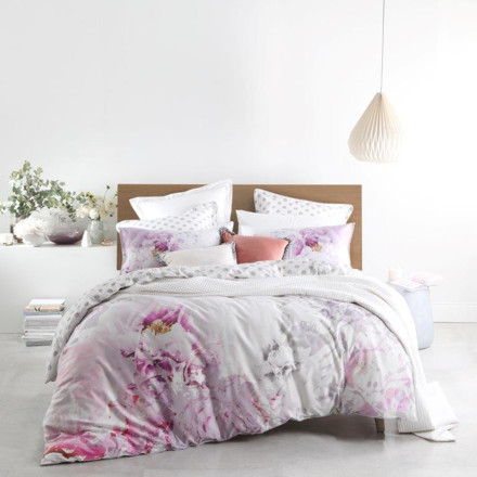 Picture of Logan & Mason Peony Blush Quilt Cover Set
