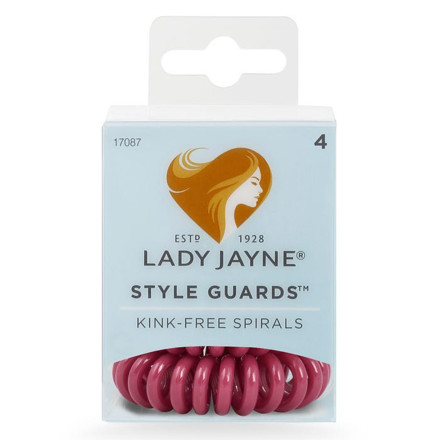 Picture of Lady Jayne Style Guards Kink-Free Spiral Elastic 4's Magenta