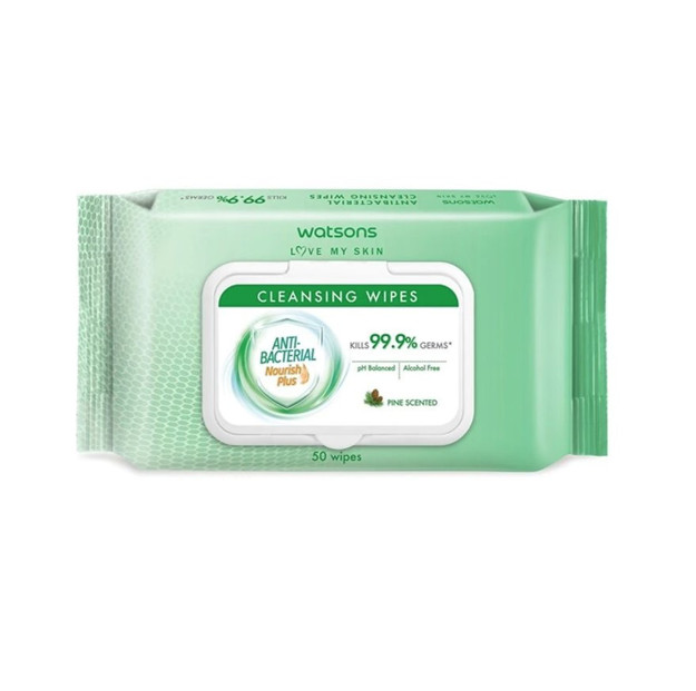 Picture of Watsons Antibacterial Cleansing Wipes 50's