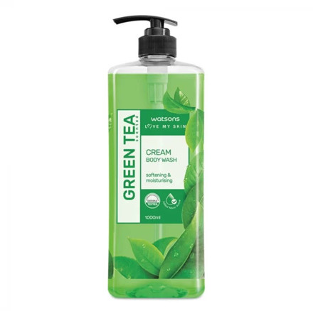 Picture of Watsons Cream Body Wash - Green Tea 1L