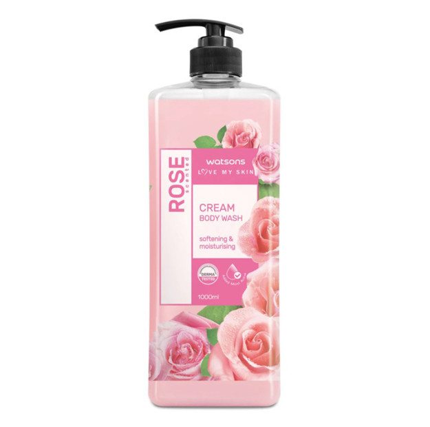 Picture of Watsons Cream Body Wash - Rose 1L