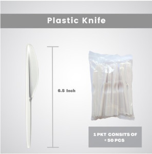 Picture of Mixshop Hi Quality Disposable Plastic Knife 50's