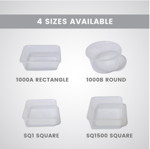 Picture of Mixshop Hi Quality Disposable Plastic Square Food Container 50's #SQ1