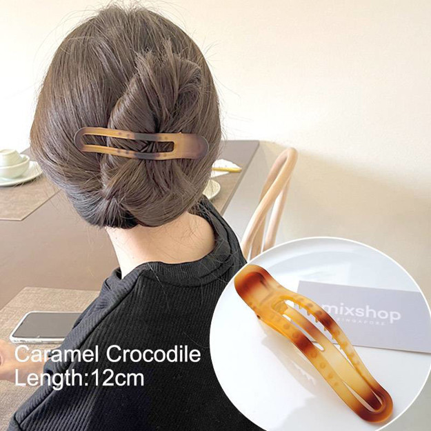 Picture of Mixshop High Quality Korean Crocodile Caramel Clip #1092