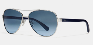 Picture of COACH Horse and Carriage Pilot Sunglasses Blue