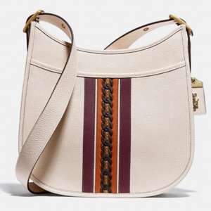 Picture of COACH Emery Crossbody with Varsity Stripes Cream