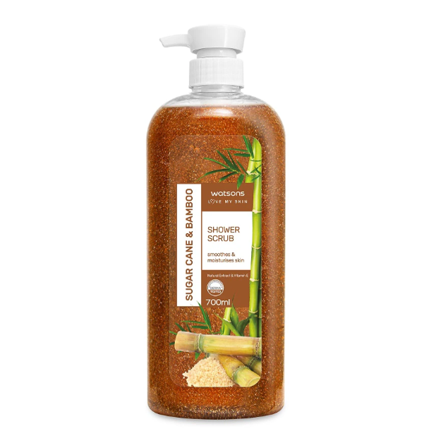 Picture of Watsons Shower Scrub - Sugar Cane & Bamboo 700ml