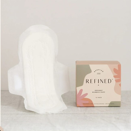 Picture of Refined Organic Bamboo Regular Pads 12pads