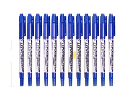 Picture of Mixshop Double Side Pen Fine Tip 1mm/Thick Tip 2.5mm Blue