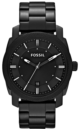 Picture of FOSSIL Men's 42mm Machine Black IP Stainless Steel Dress Watch N