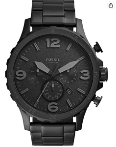Picture of FOSSIL Men's Nate Blacktone Bracelet and Dial Watch