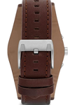 Picture of FOSSIL Men's Coachman Stainless Steel and Leather Casual Cuff Quartz Watch