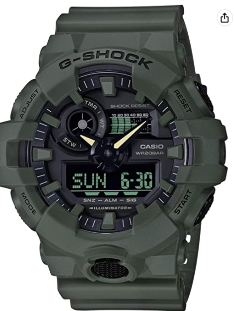 Casio Men's XL Series G-Shock Quartz 200M WR Shock Resistant Resin outlet