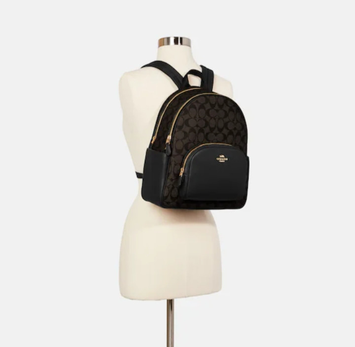 Paloma. COACH Court Backpack In Signature Canvas