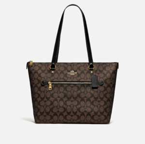 Picture of COACH Gallery Tote In Signature Canvas