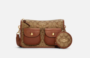 Picture of COACH Pennie Crossbody With Coin Case In Signature Canvas