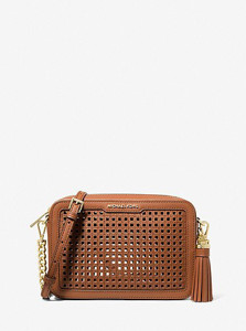 Picture of MICHAEL KORS Ginny Medium Perforated Leather Crossbody Bag