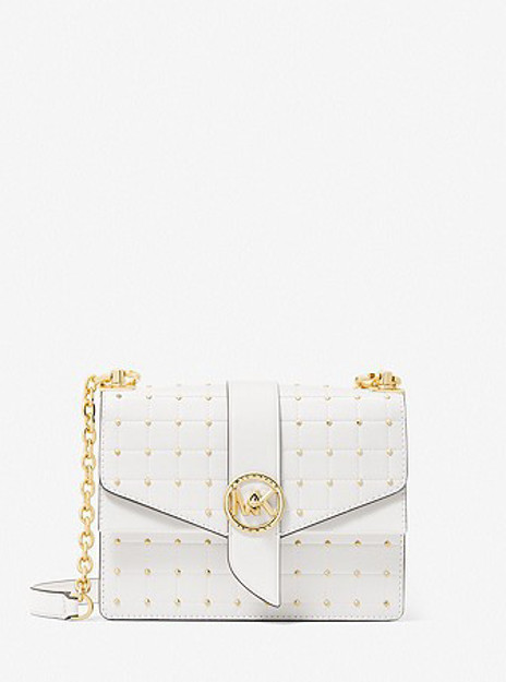 Michael kors clearance white studded purse