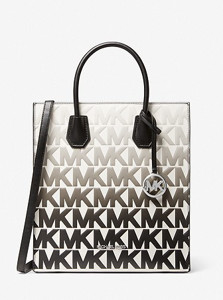 Picture of MICHAEL KORS Mercer Medium Graphic Logo Print Faux Leather Crossbody Bag