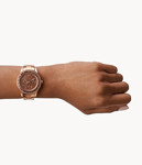 Picture of FOSSIL Stella Sport Multifunction Rose Gold-tone Stainless Steel Watch