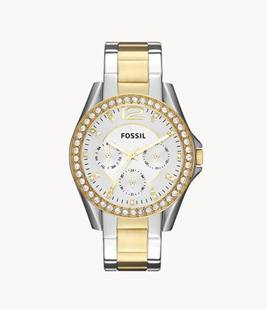 Picture of FOSSIL Riley Multifunction Two-Tone Stainless Steel Watch