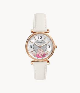 Picture of FOSSIL Carlie Three-Hand Blush Leather Watch