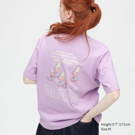 Picture of Uniqlo Disney UT (Short Sleeve Graphic T-Shirt Purple)