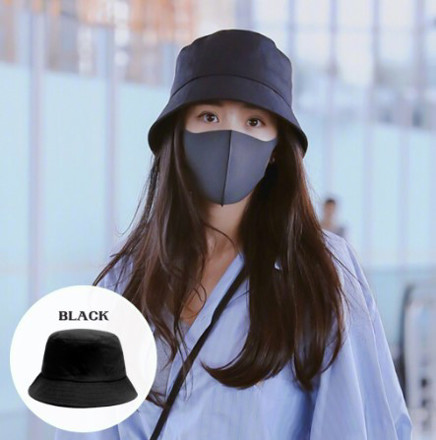 Picture of Mixshop Unisex Korean Summer Bucket Hat Black
