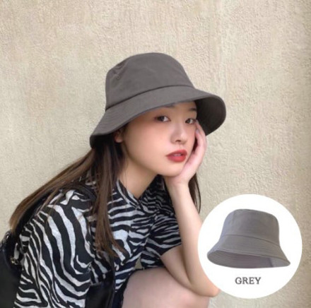 Picture of Mixshop Unisex Korean Summer Bucket Hat Grey