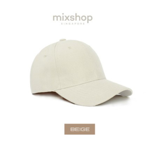 Picture of Mixshop Unisex Korean Summer Retro Baseball Cap Beige