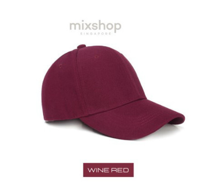 Picture of Mixshop Unisex Korean Summer Retro Baseball Cap Wine Red
