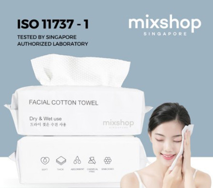Picture of Mixshop Facial Cotton Towel Dry & Wet Use 60's 200x200mm
