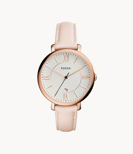 Picture of FOSSIL Jacqueline Date Blush Leather Watch