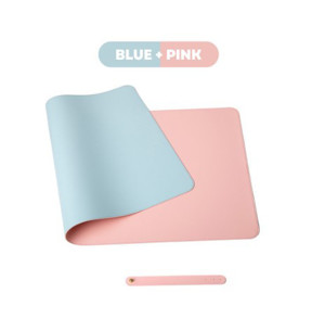 Picture of Mixshop Premium Leather Large Mouse/Desk Pad Aqua Blue + Pink 60 x 30cm