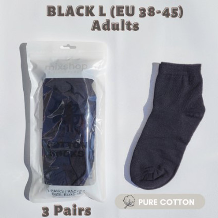Picture of Mixshop Basic School Socks Black L (EU 38-45)