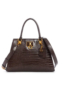 Picture of GUESS Stephi Croc Girlfriend Satchel