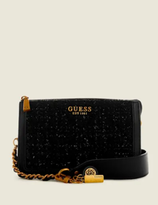 Picture of GUESS Abey Tweed Multi-Compartment Shoulder Bag