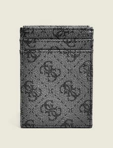 Picture of GUESS Don Logo-Print Magnetic Card Case