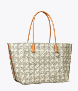 Picture of TORY BURCH CANVAS BASKETWEAVE TOTE