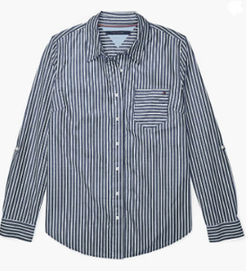 Picture of TOMMY HILFIGER - Womens Adaptive Magnetic Button Shirt Regular Fit